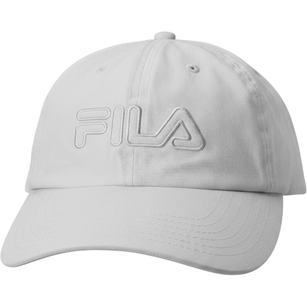 Fila White Cotton Baseball Cap Adjustable Dad Hat Embroidered Logo One Size